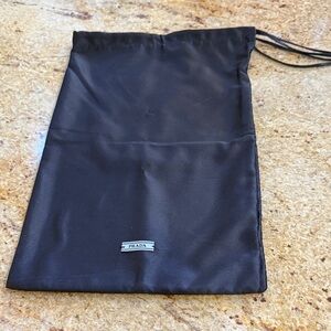 PRADA SATIN BLACK DUST BAG-NO SHOES